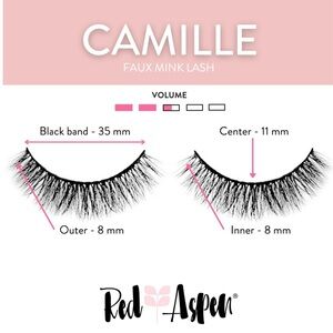 Red Aspen Faux Mink Lashes Camille, NIB